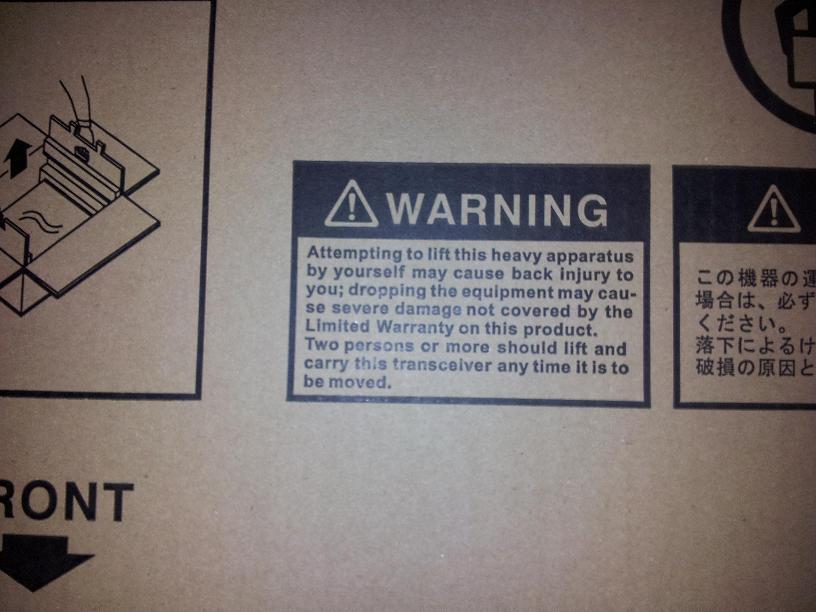 weight warning label